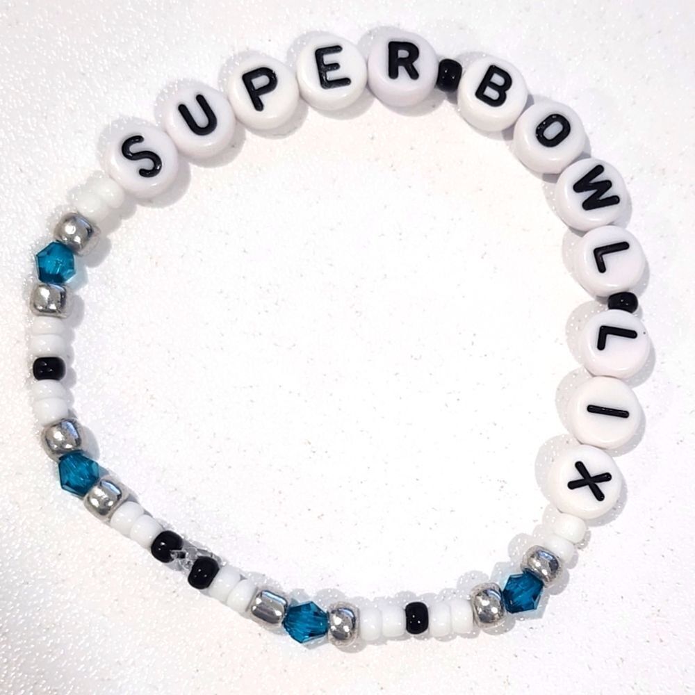 Custom NFL Super Bowl LIX Bracelet
